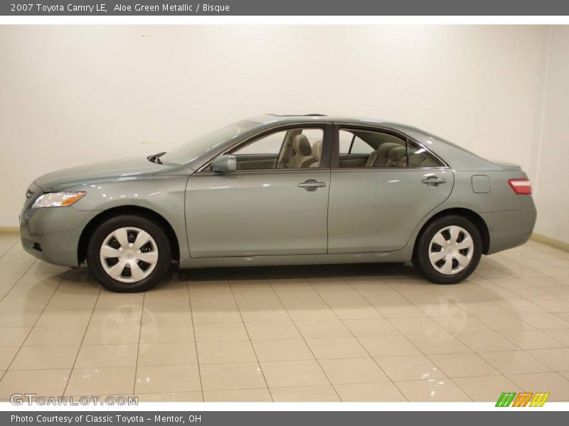 Aloe Green Metallic / Bisque 2007 Toyota Camry LE