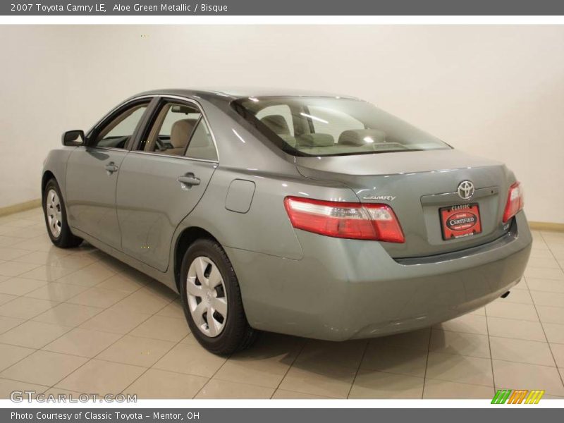 Aloe Green Metallic / Bisque 2007 Toyota Camry LE