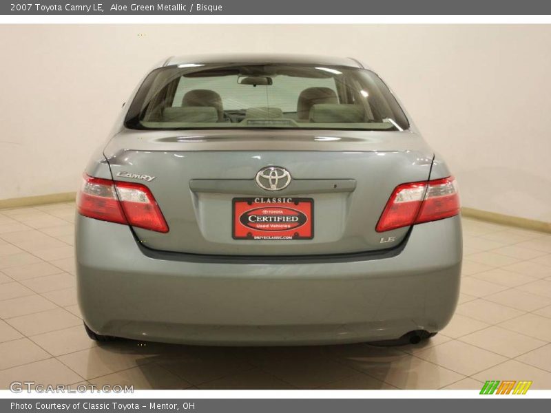 Aloe Green Metallic / Bisque 2007 Toyota Camry LE
