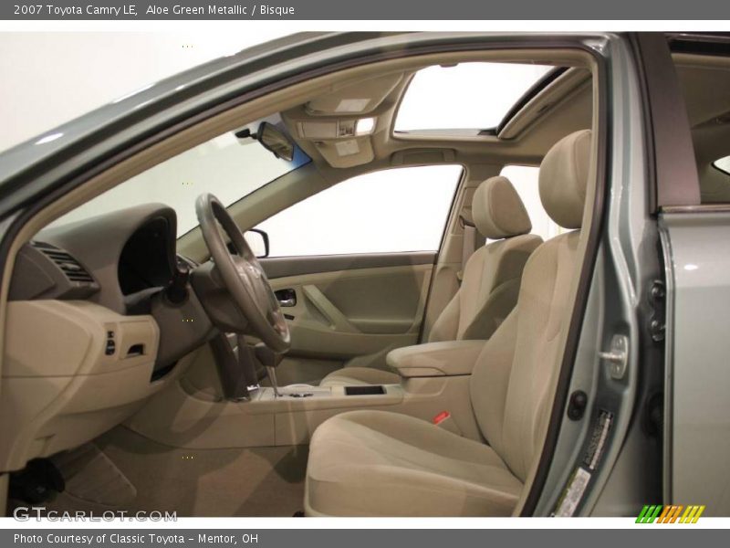 Aloe Green Metallic / Bisque 2007 Toyota Camry LE