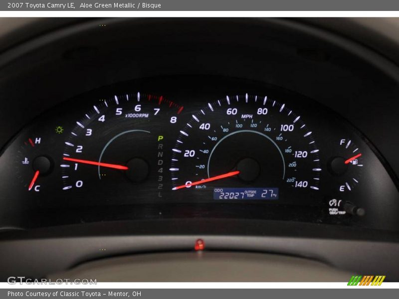 Aloe Green Metallic / Bisque 2007 Toyota Camry LE