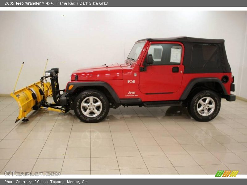 Flame Red / Dark Slate Gray 2005 Jeep Wrangler X 4x4