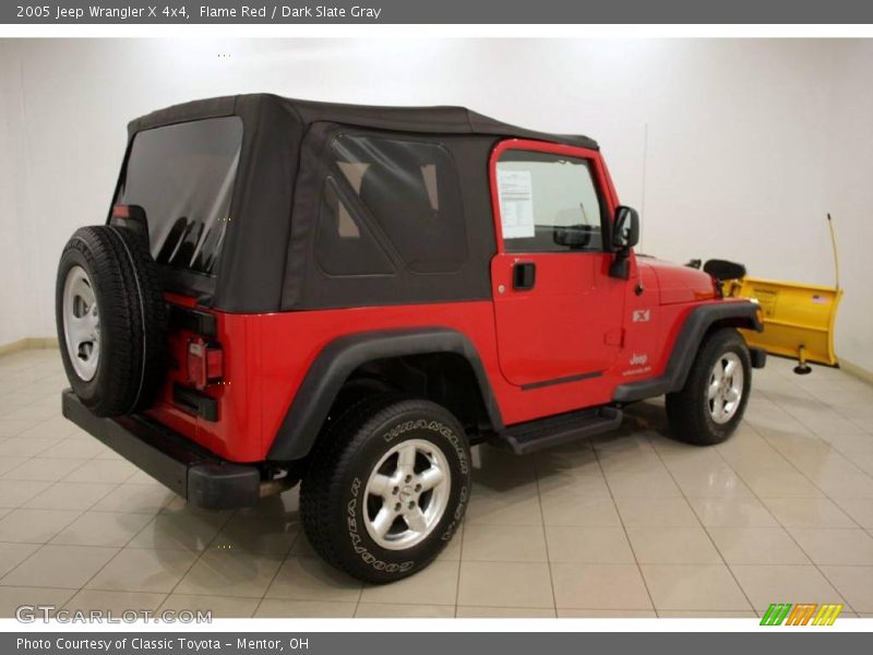 Flame Red / Dark Slate Gray 2005 Jeep Wrangler X 4x4