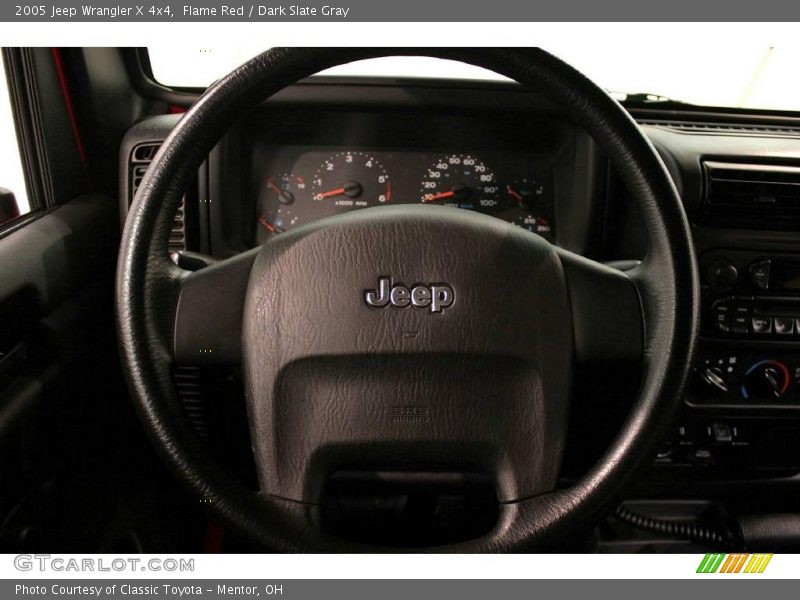 Flame Red / Dark Slate Gray 2005 Jeep Wrangler X 4x4