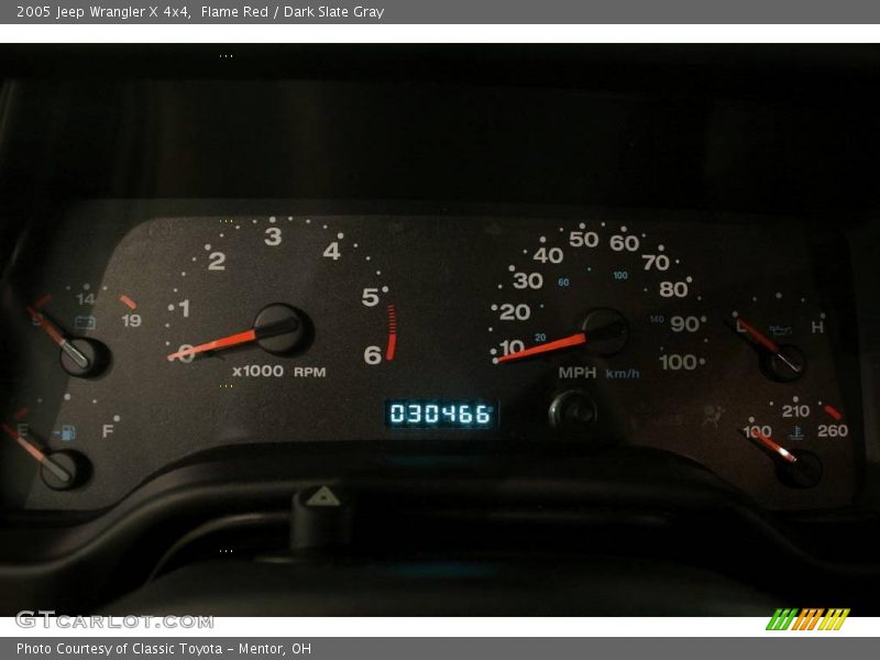 Flame Red / Dark Slate Gray 2005 Jeep Wrangler X 4x4