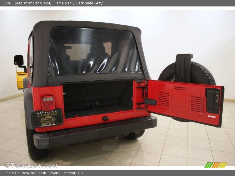 Flame Red / Dark Slate Gray 2005 Jeep Wrangler X 4x4