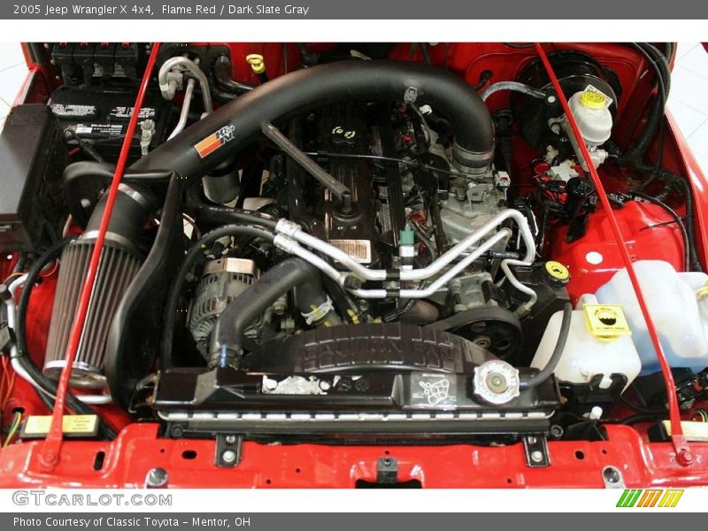 Flame Red / Dark Slate Gray 2005 Jeep Wrangler X 4x4