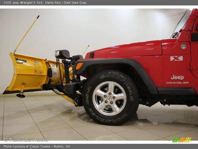Flame Red / Dark Slate Gray 2005 Jeep Wrangler X 4x4