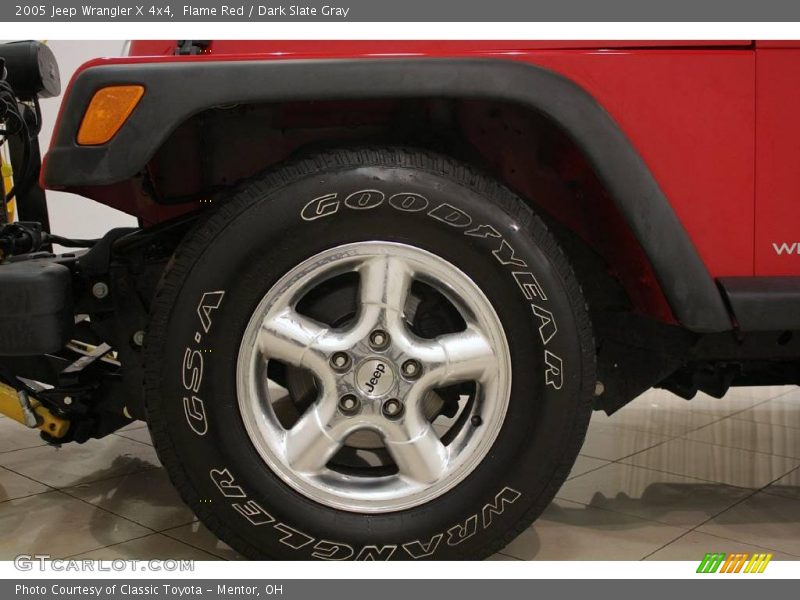 Flame Red / Dark Slate Gray 2005 Jeep Wrangler X 4x4