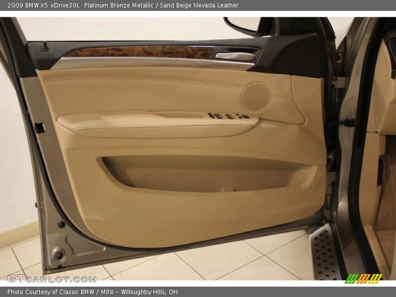 Platinum Bronze Metallic / Sand Beige Nevada Leather 2009 BMW X5 xDrive30i