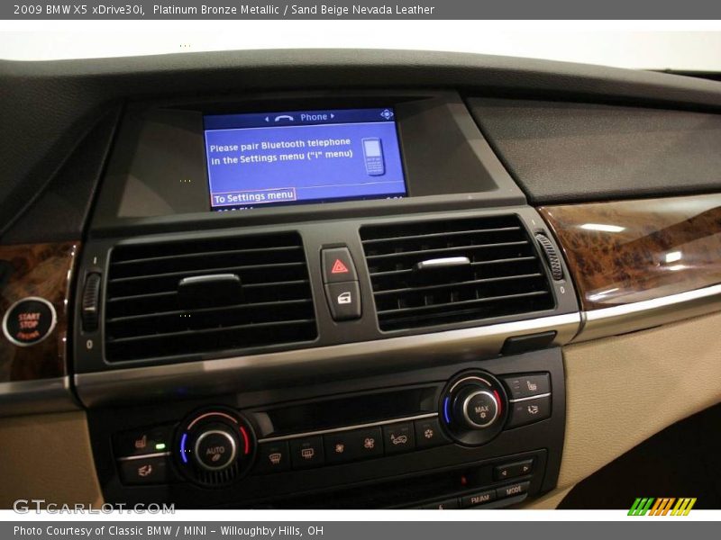 Platinum Bronze Metallic / Sand Beige Nevada Leather 2009 BMW X5 xDrive30i