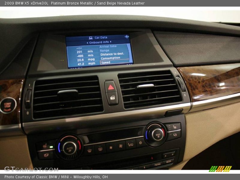 Platinum Bronze Metallic / Sand Beige Nevada Leather 2009 BMW X5 xDrive30i