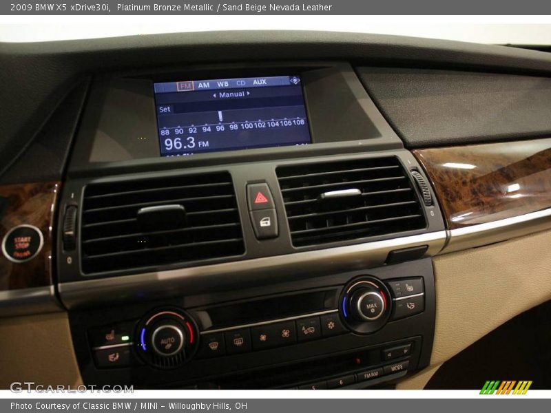 Platinum Bronze Metallic / Sand Beige Nevada Leather 2009 BMW X5 xDrive30i