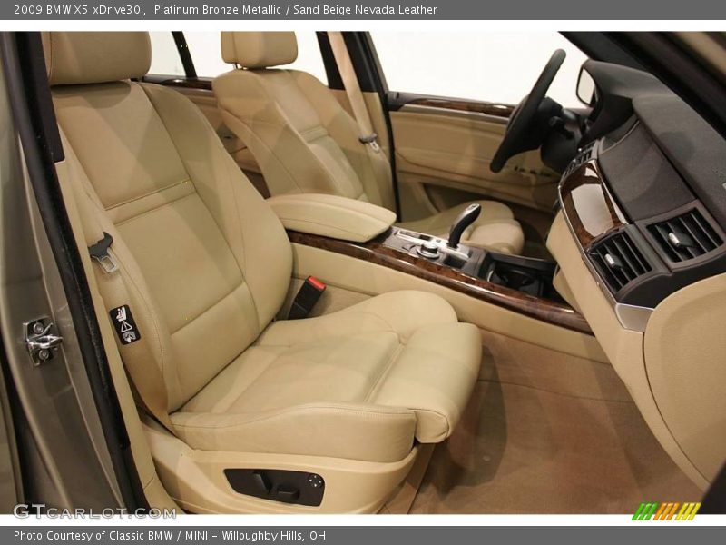 Platinum Bronze Metallic / Sand Beige Nevada Leather 2009 BMW X5 xDrive30i