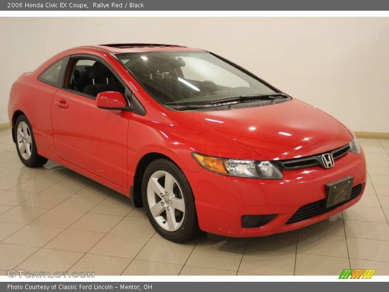Rallye Red / Black 2006 Honda Civic EX Coupe