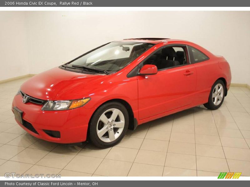 Rallye Red / Black 2006 Honda Civic EX Coupe