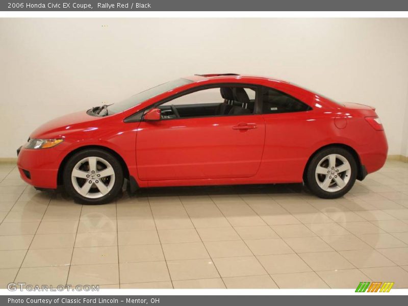 Rallye Red / Black 2006 Honda Civic EX Coupe