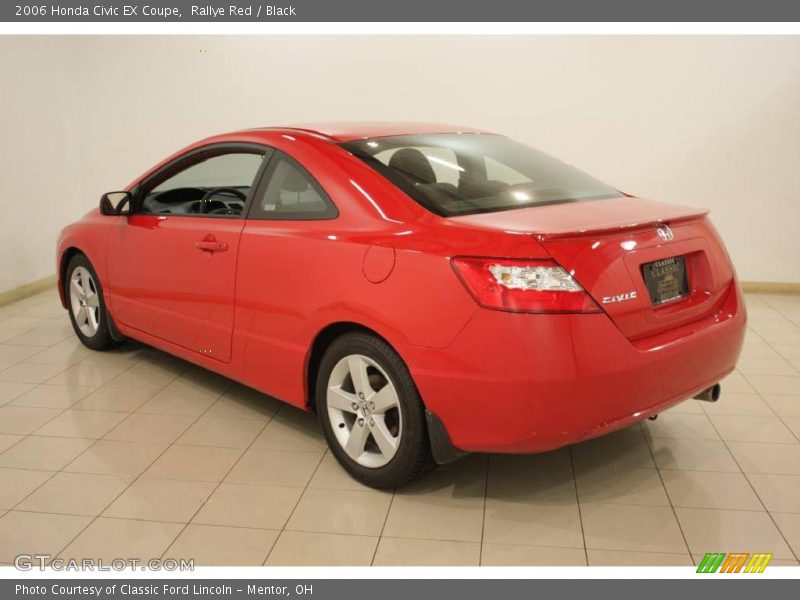Rallye Red / Black 2006 Honda Civic EX Coupe