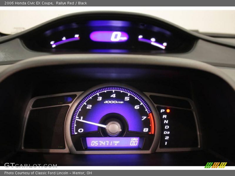 Rallye Red / Black 2006 Honda Civic EX Coupe