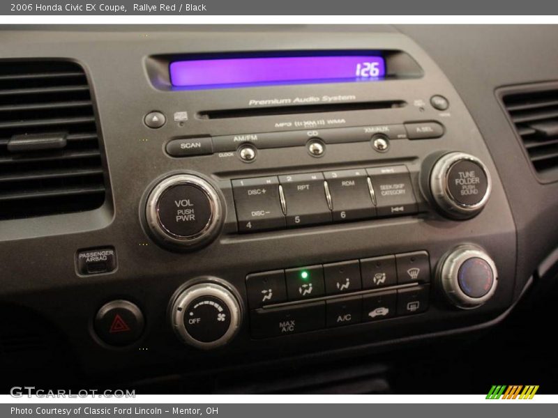 Rallye Red / Black 2006 Honda Civic EX Coupe
