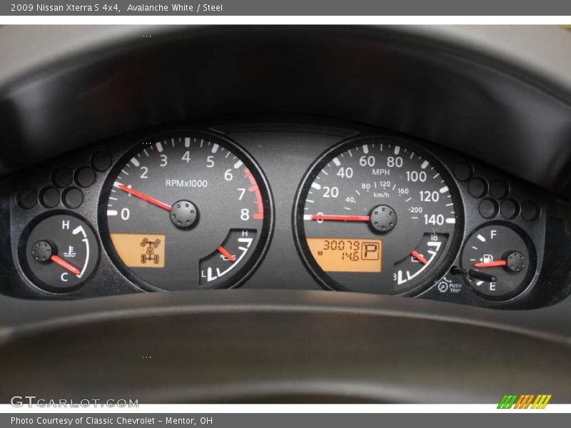 Avalanche White / Steel 2009 Nissan Xterra S 4x4