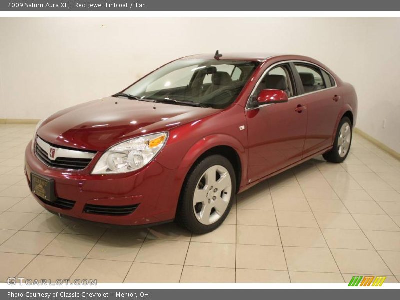 Red Jewel Tintcoat / Tan 2009 Saturn Aura XE