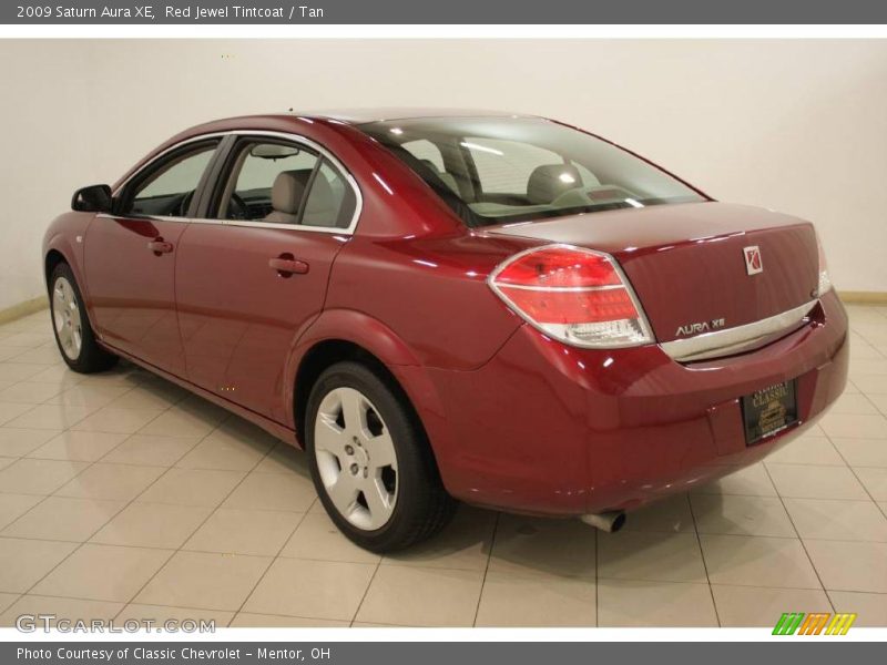 Red Jewel Tintcoat / Tan 2009 Saturn Aura XE