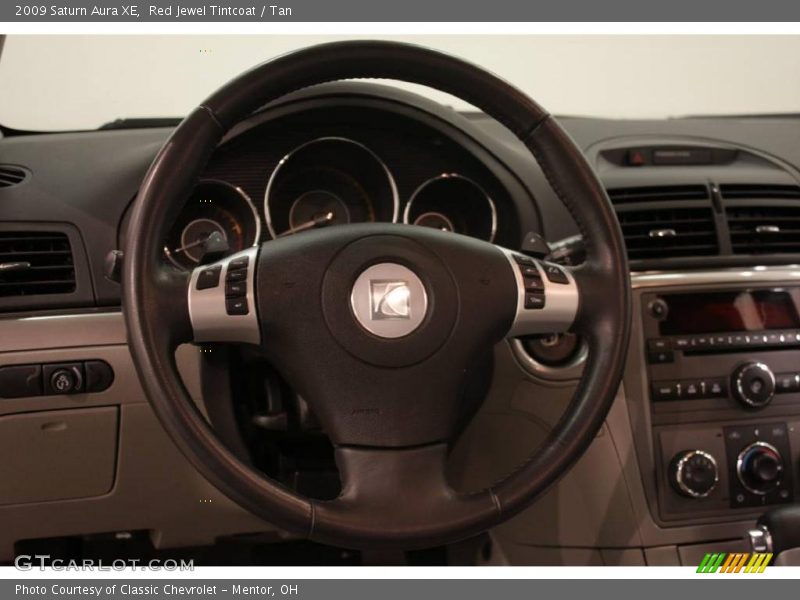 Red Jewel Tintcoat / Tan 2009 Saturn Aura XE
