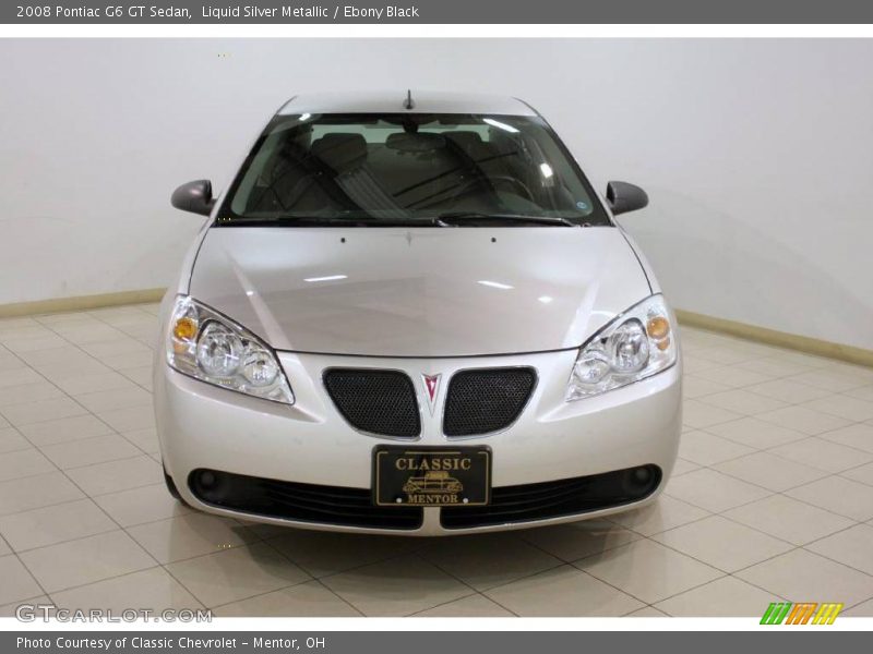 Liquid Silver Metallic / Ebony Black 2008 Pontiac G6 GT Sedan