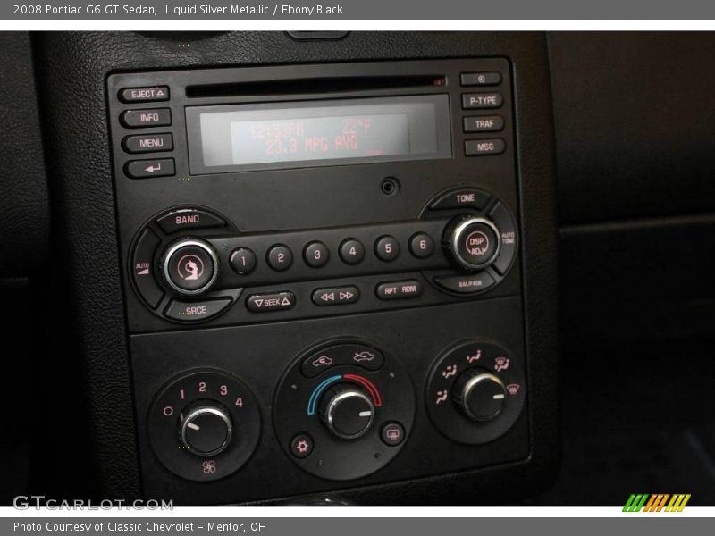 Liquid Silver Metallic / Ebony Black 2008 Pontiac G6 GT Sedan