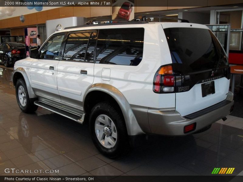 Alpine White / Tan 2000 Mitsubishi Montero Sport XLS 4x4