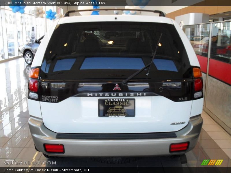Alpine White / Tan 2000 Mitsubishi Montero Sport XLS 4x4