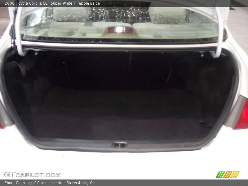 Super White / Pebble Beige 2000 Toyota Corolla CE