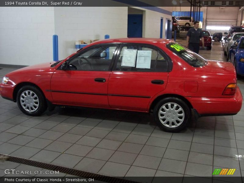 Super Red / Gray 1994 Toyota Corolla DX