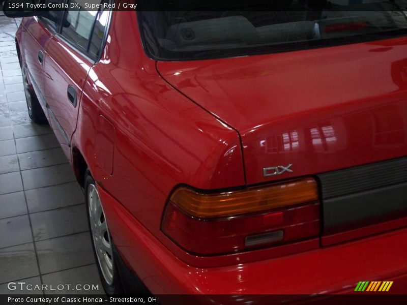 Super Red / Gray 1994 Toyota Corolla DX