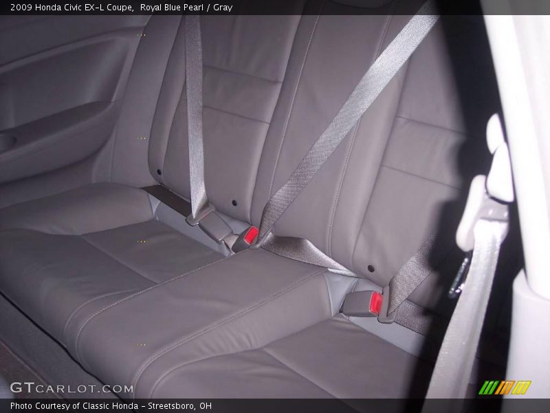 Royal Blue Pearl / Gray 2009 Honda Civic EX-L Coupe