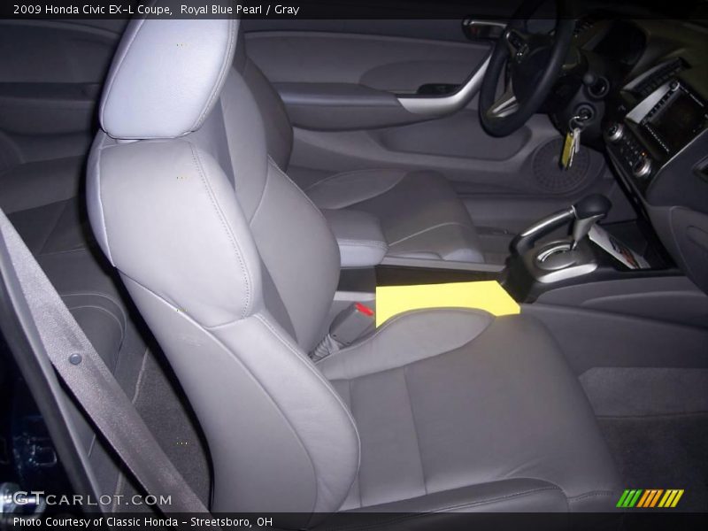 Royal Blue Pearl / Gray 2009 Honda Civic EX-L Coupe