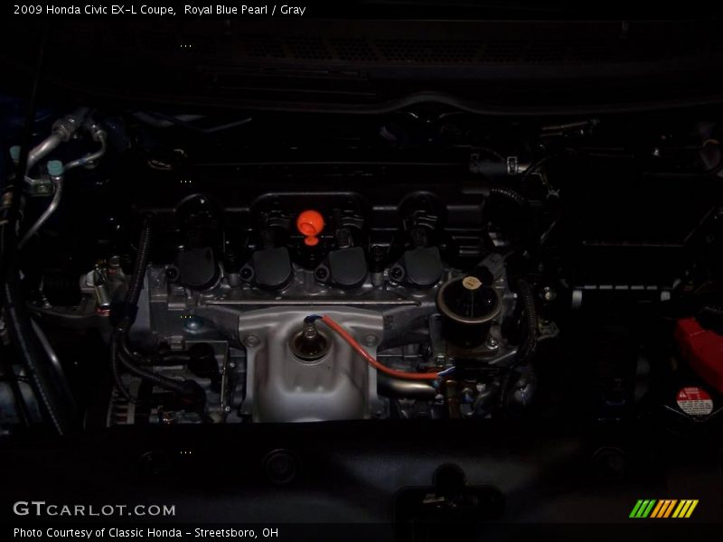 Royal Blue Pearl / Gray 2009 Honda Civic EX-L Coupe
