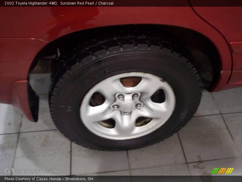 Sundown Red Pearl / Charcoal 2003 Toyota Highlander 4WD