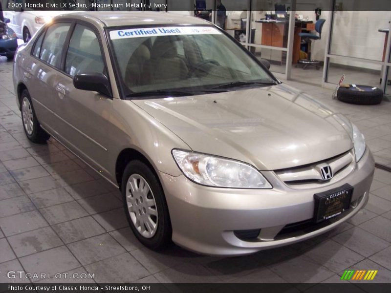 Magnesium Metallic / Ivory 2005 Honda Civic LX Sedan