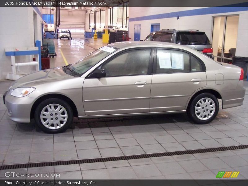 Magnesium Metallic / Ivory 2005 Honda Civic LX Sedan