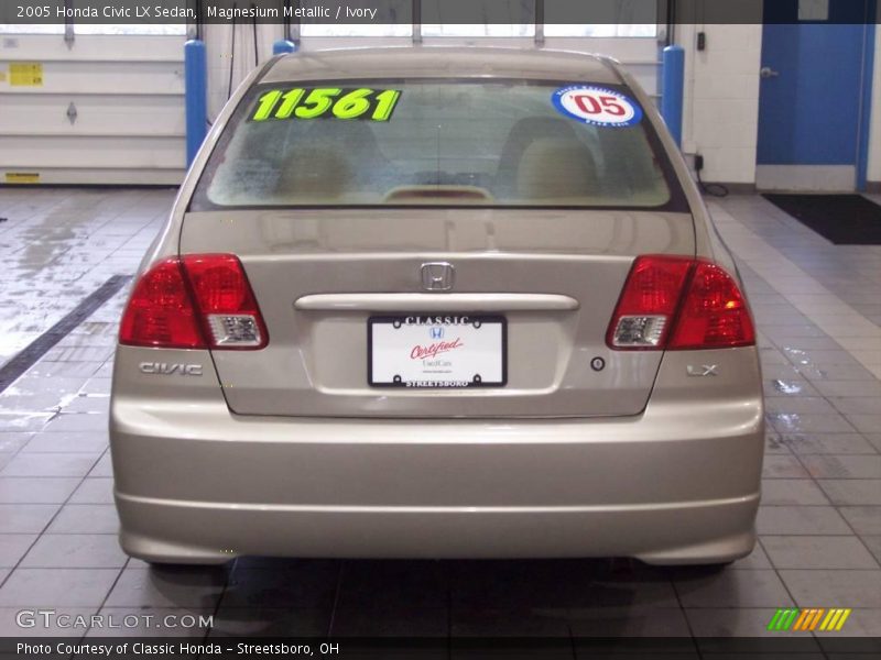 Magnesium Metallic / Ivory 2005 Honda Civic LX Sedan