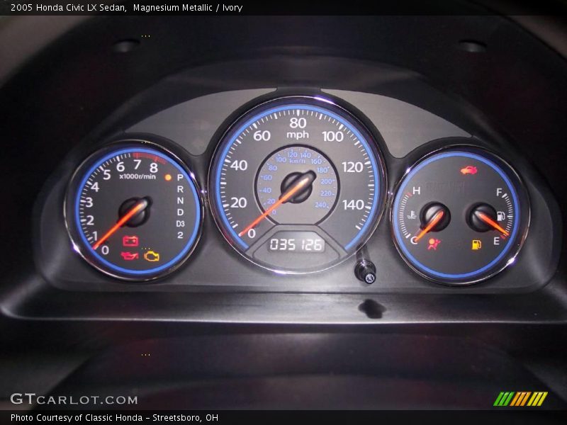 Magnesium Metallic / Ivory 2005 Honda Civic LX Sedan