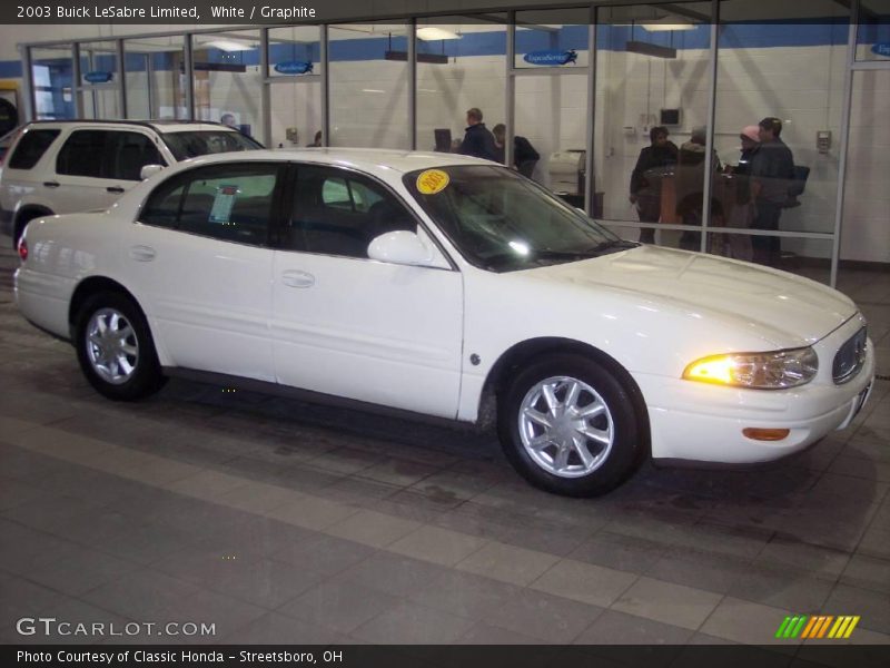 White / Graphite 2003 Buick LeSabre Limited