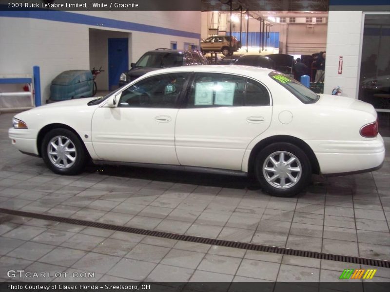 White / Graphite 2003 Buick LeSabre Limited