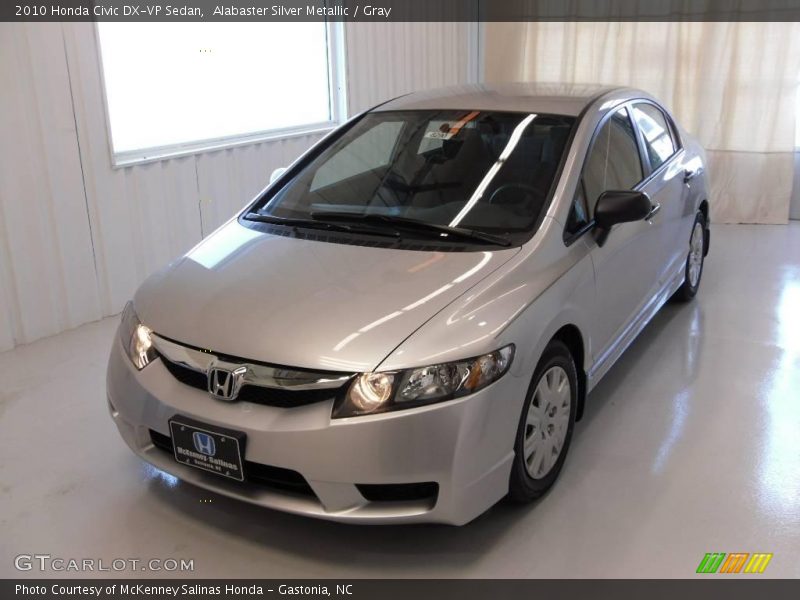 Alabaster Silver Metallic / Gray 2010 Honda Civic DX-VP Sedan