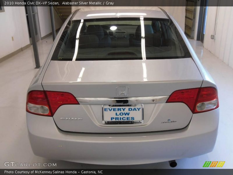 Alabaster Silver Metallic / Gray 2010 Honda Civic DX-VP Sedan