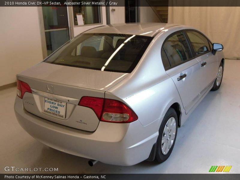 Alabaster Silver Metallic / Gray 2010 Honda Civic DX-VP Sedan
