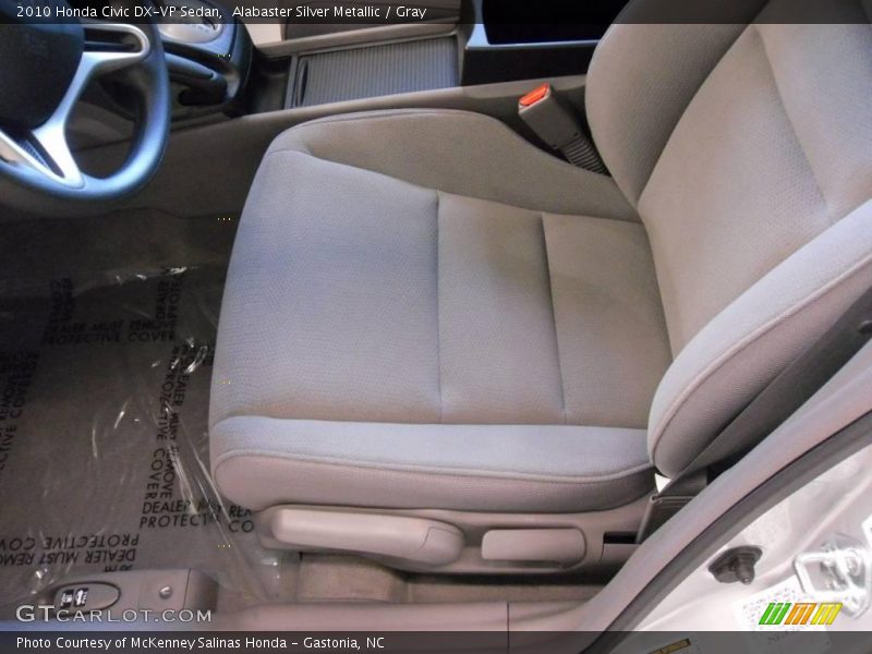 Alabaster Silver Metallic / Gray 2010 Honda Civic DX-VP Sedan