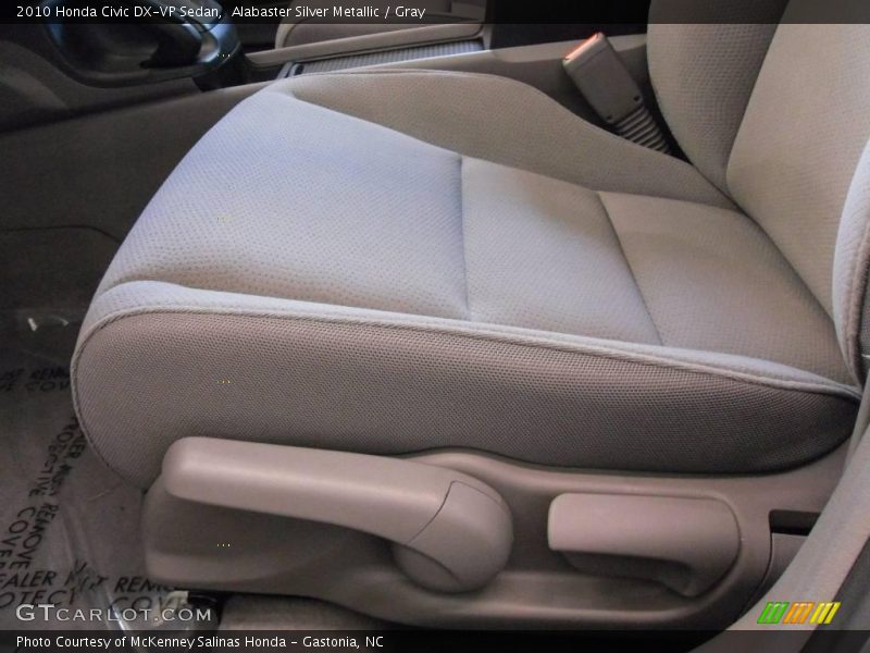 Alabaster Silver Metallic / Gray 2010 Honda Civic DX-VP Sedan